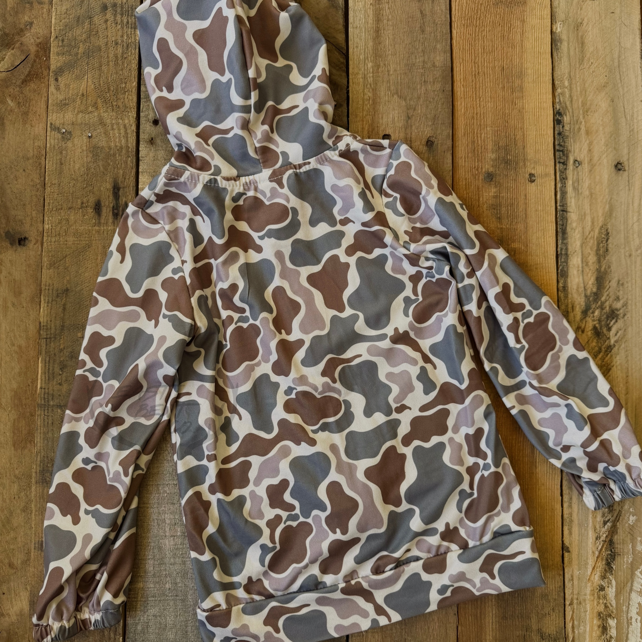 Stone Camo Kids Full-Zip Jacket