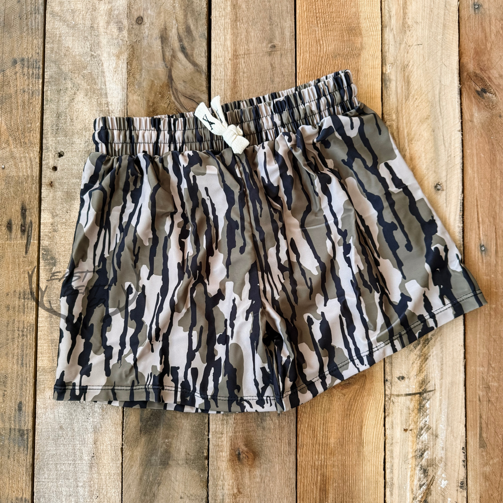 Fielder Camo Kids Swim Shorts