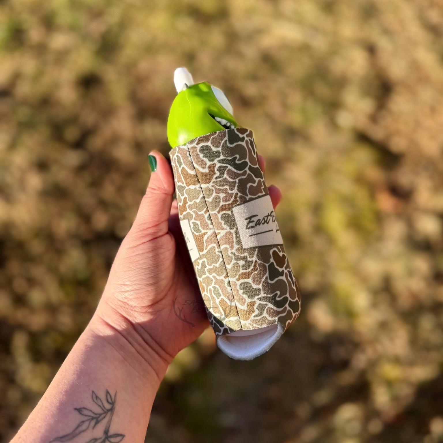 East Bent Co. Camo Slim Can Cooler