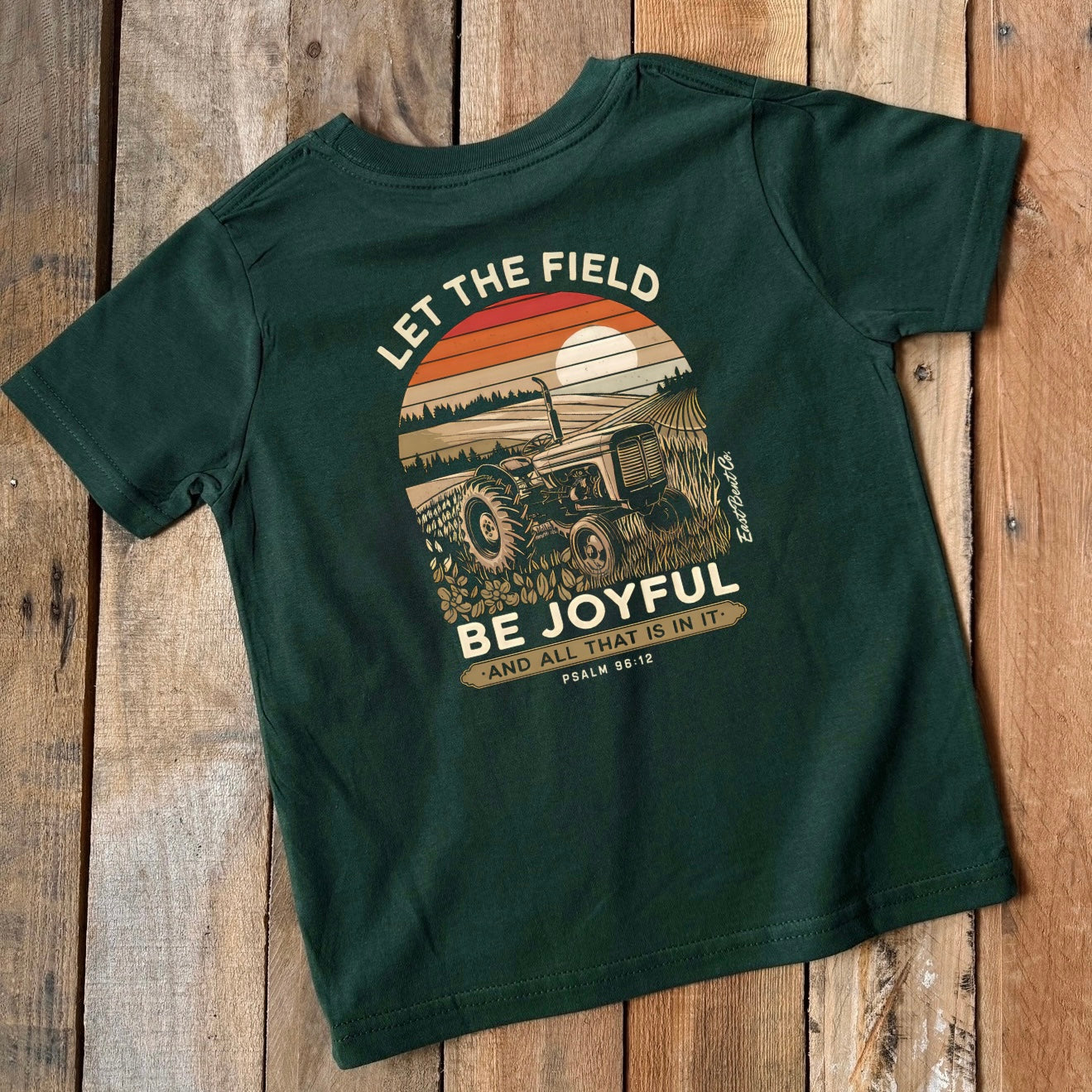 Let The Field Be Joyful Farming Short Sleeve Shirt