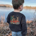 Vintage Hunting Crew Christmas Truck Long Sleeve Shirt