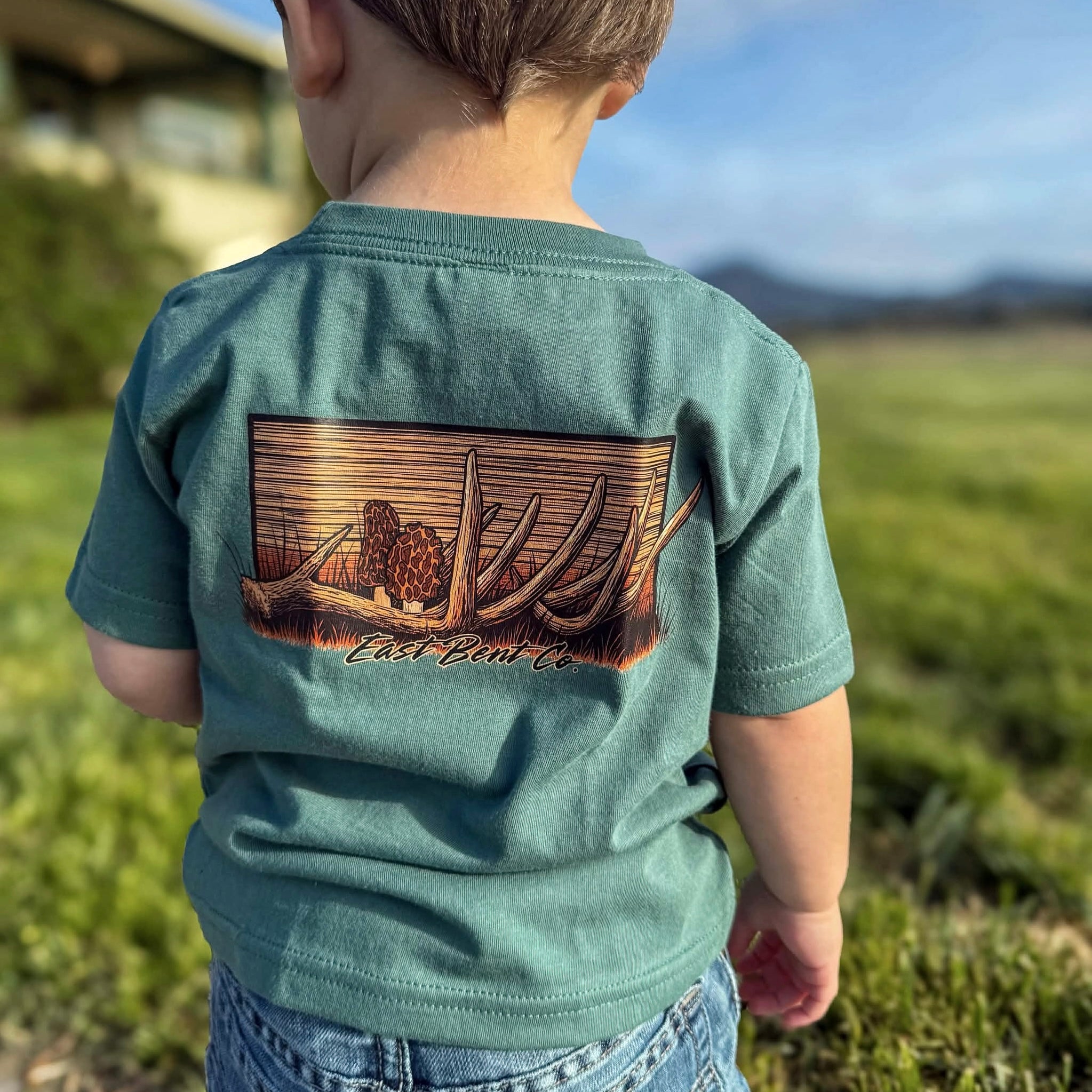 Morel Mushroom Hunt Kids Short Sleeve Shirt