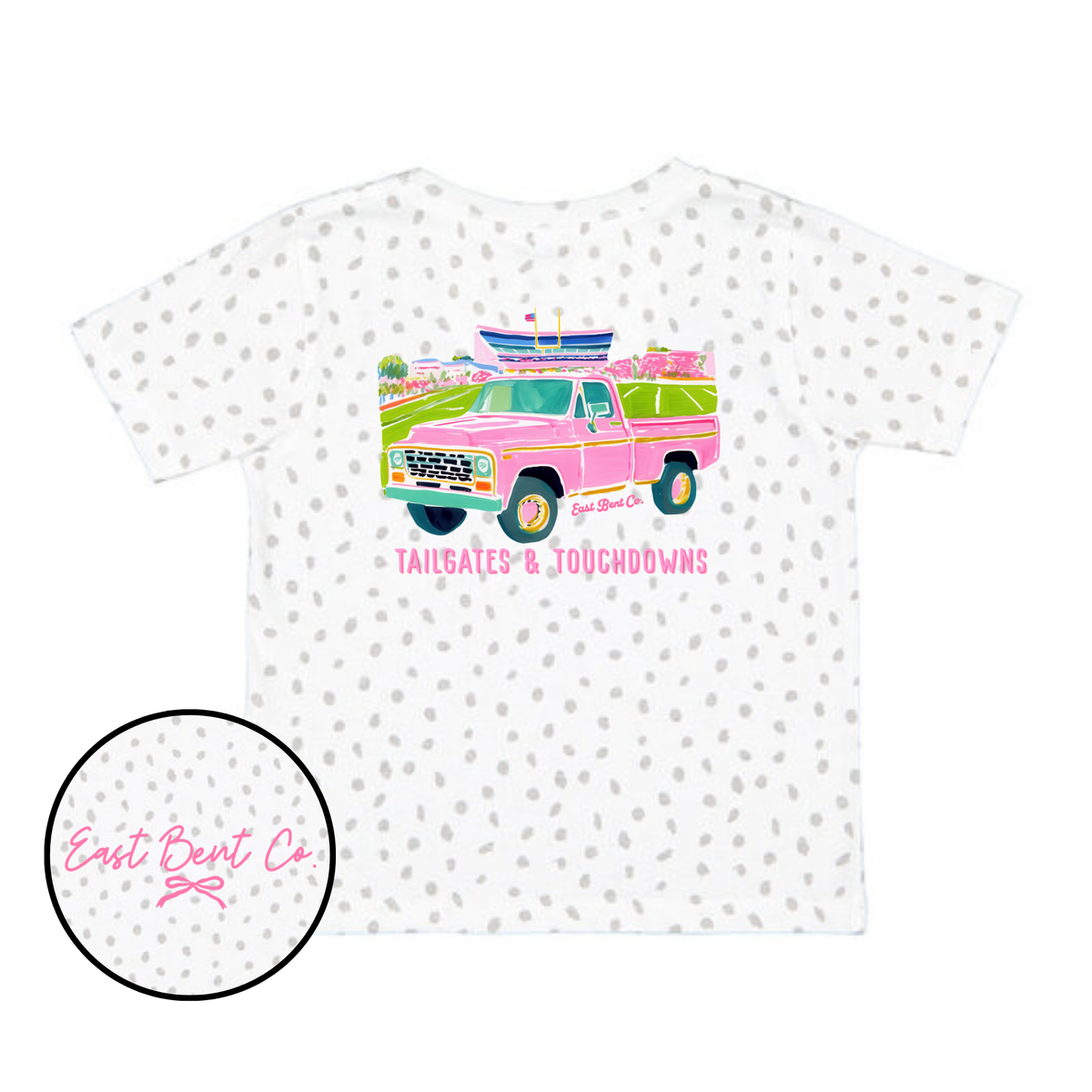 Tailgates & Touchdowns Girls Short Sleeve Shirt