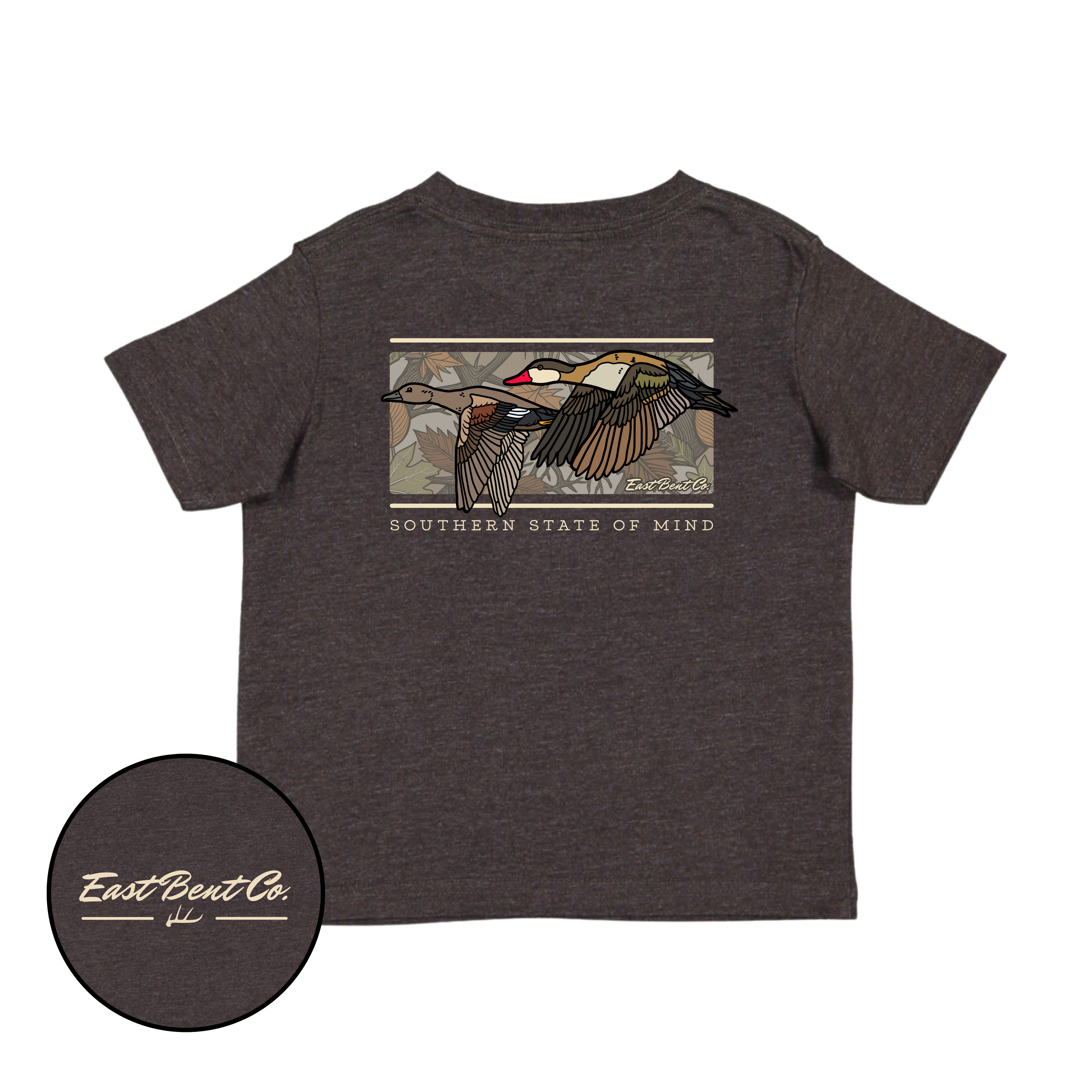 Southern State Of Mind Kids Short Sleeve Shirt