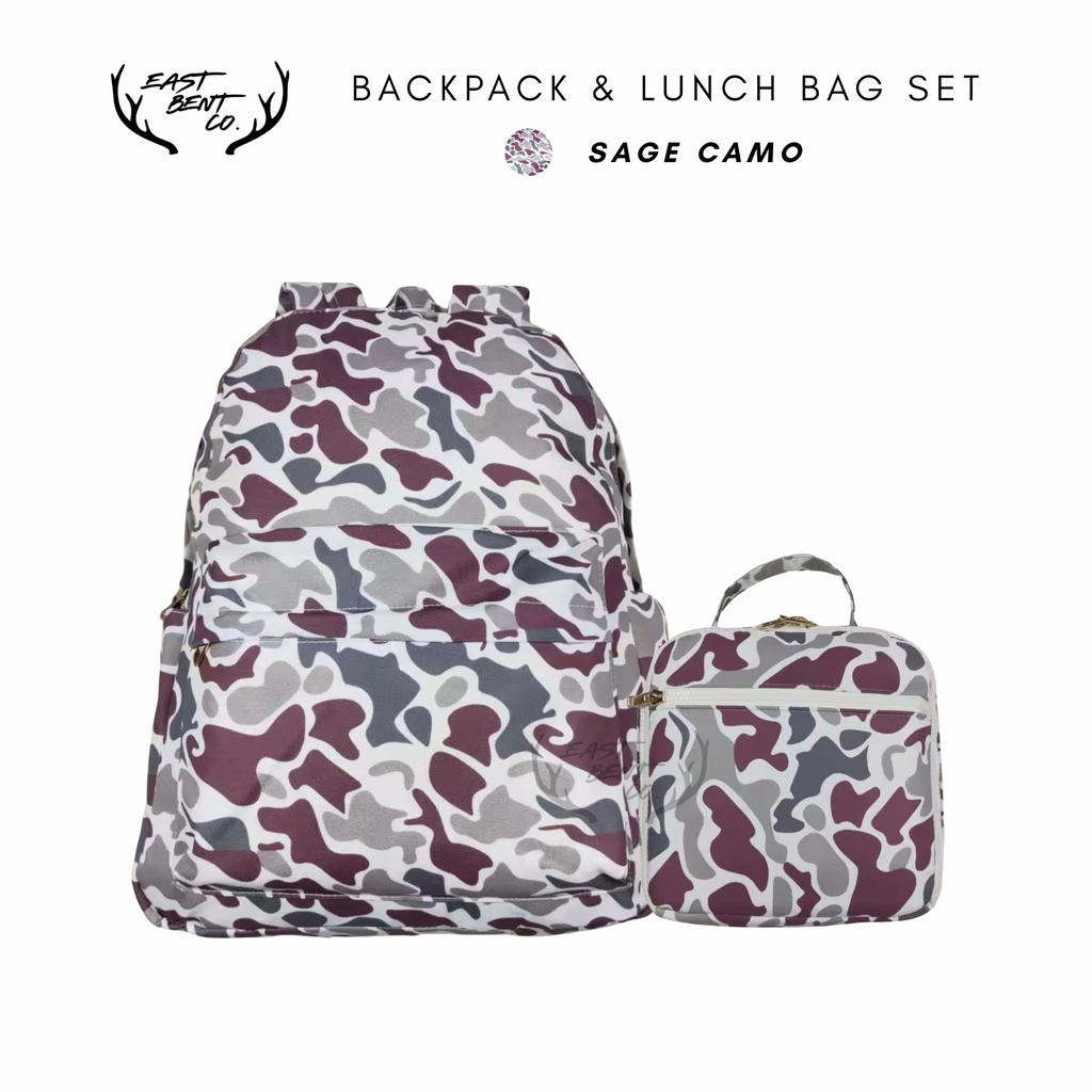 Backpack + Lunch Bag SET • 5 Prints