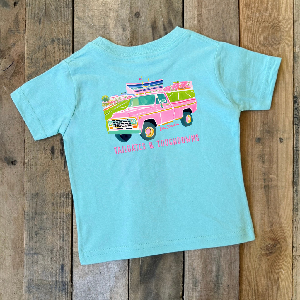 Tailgates & Touchdowns Girls Short Sleeve Shirt