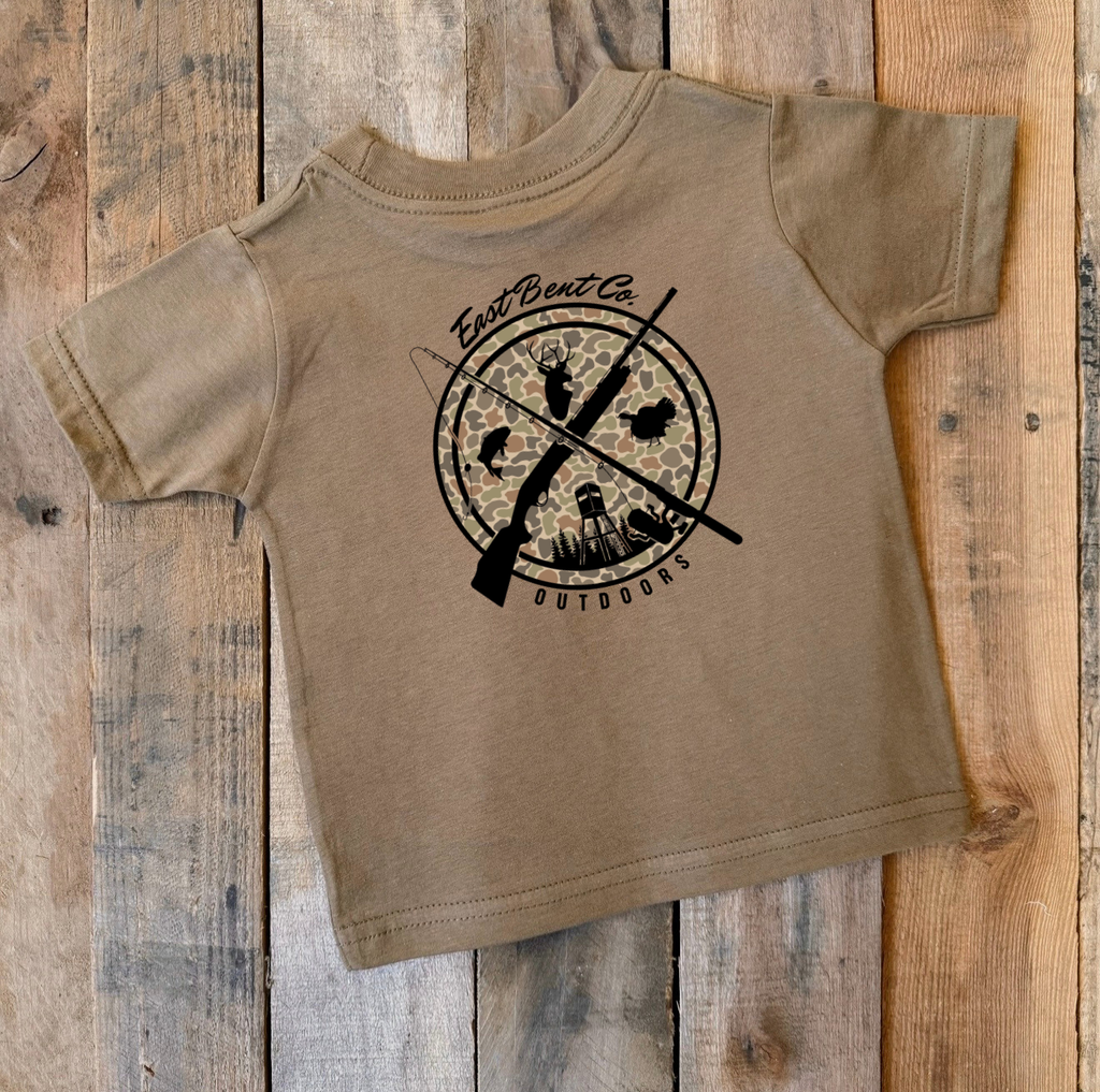 East Bent Co. Outdoors Logo Kids Short Sleeve Shirt