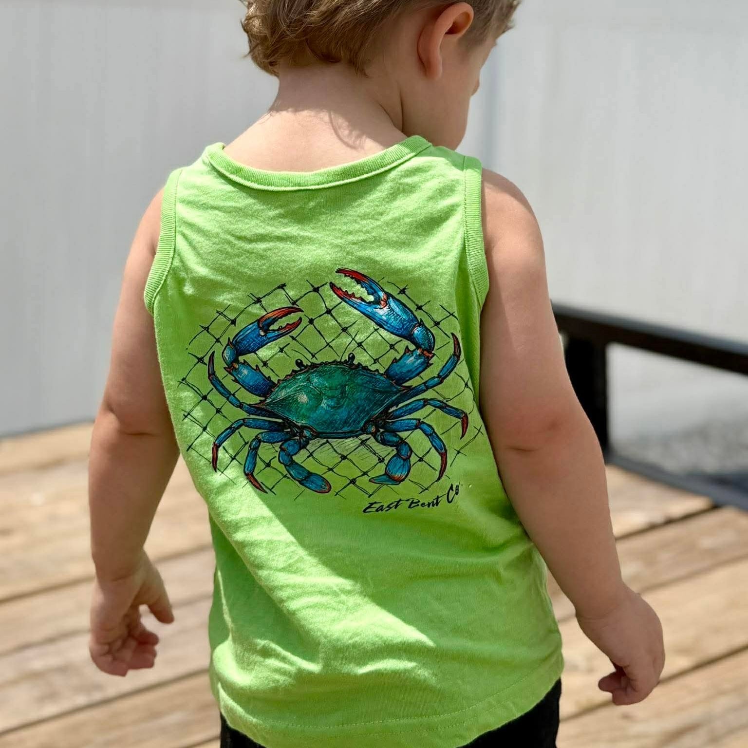 Crab Sketch Kids Tank Top