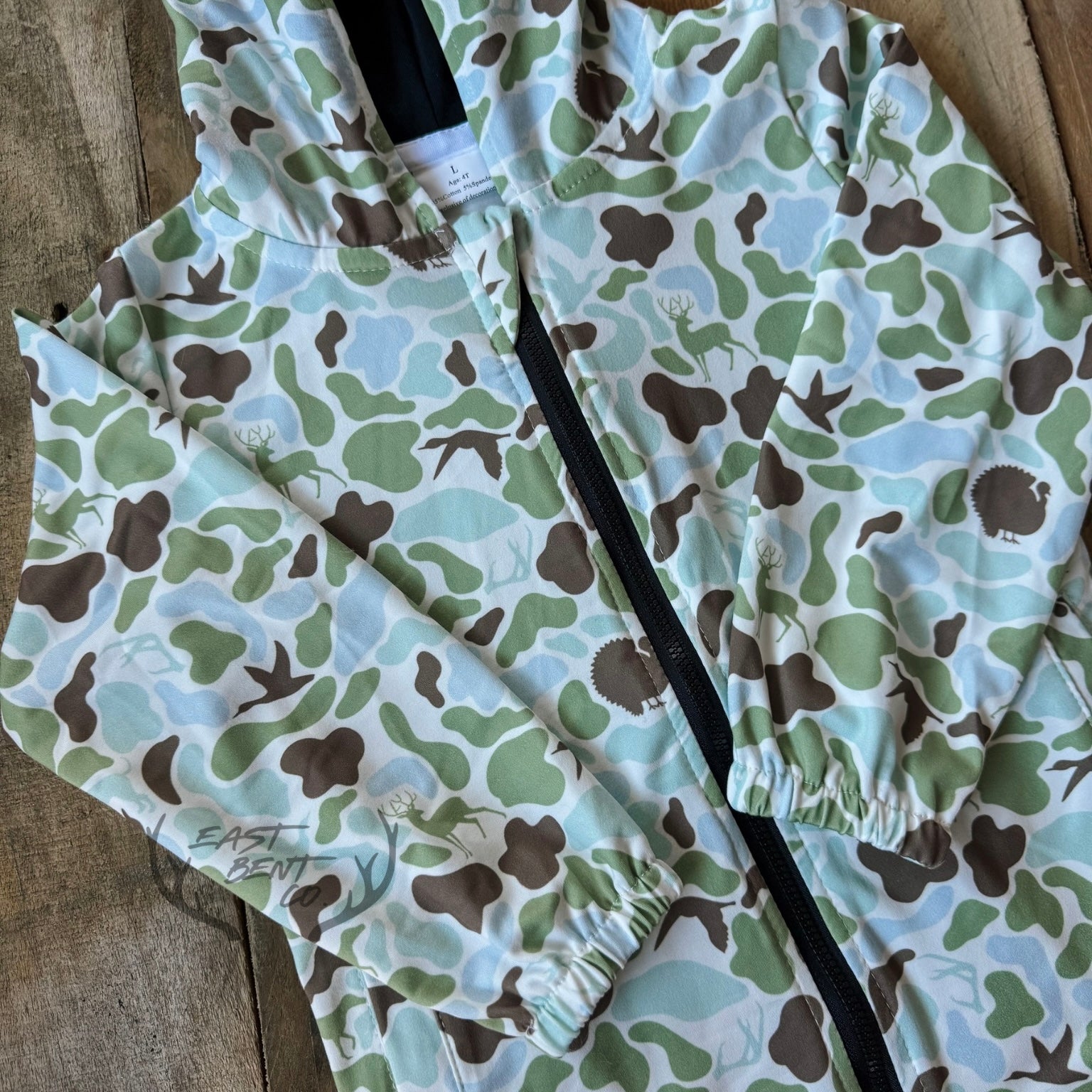 Stream Camo Kids Full-Zip Jacket