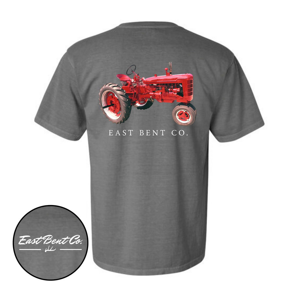 Vintage Red Tractor Adult Short Sleeve Shirt
