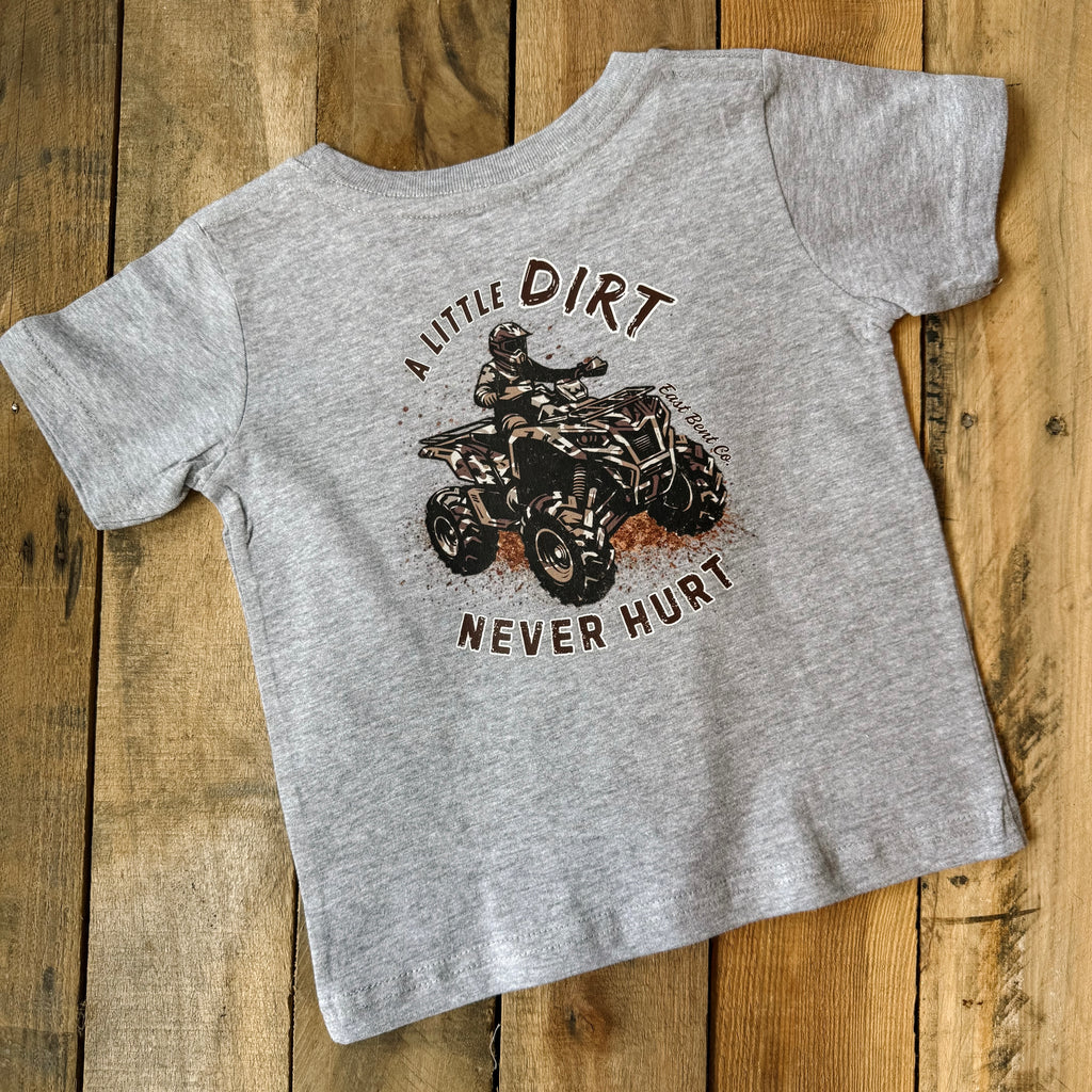A Little Dirt Never Hurt Camo ATV Short Sleeve Shirt