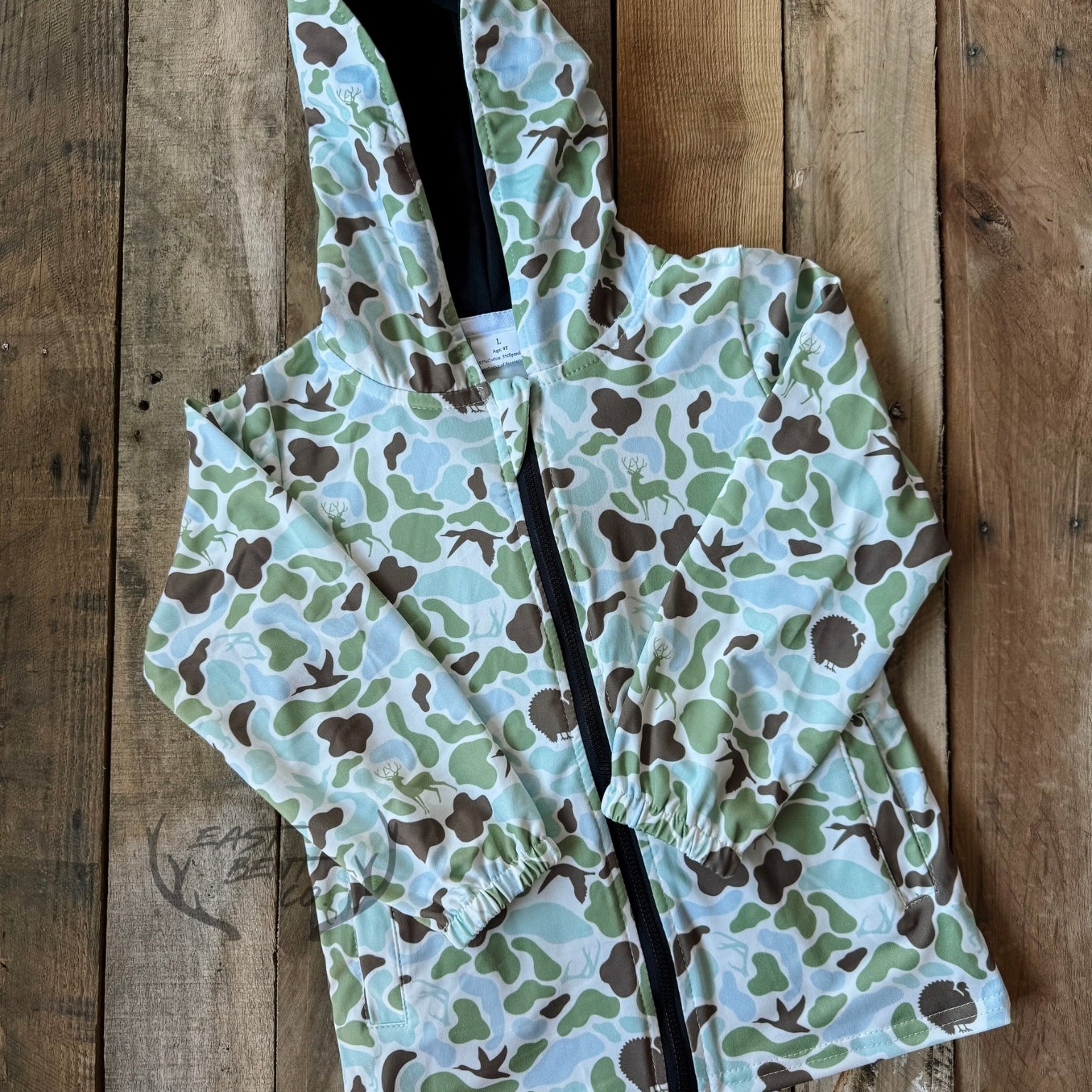 Stream Camo Kids Full-Zip Jacket