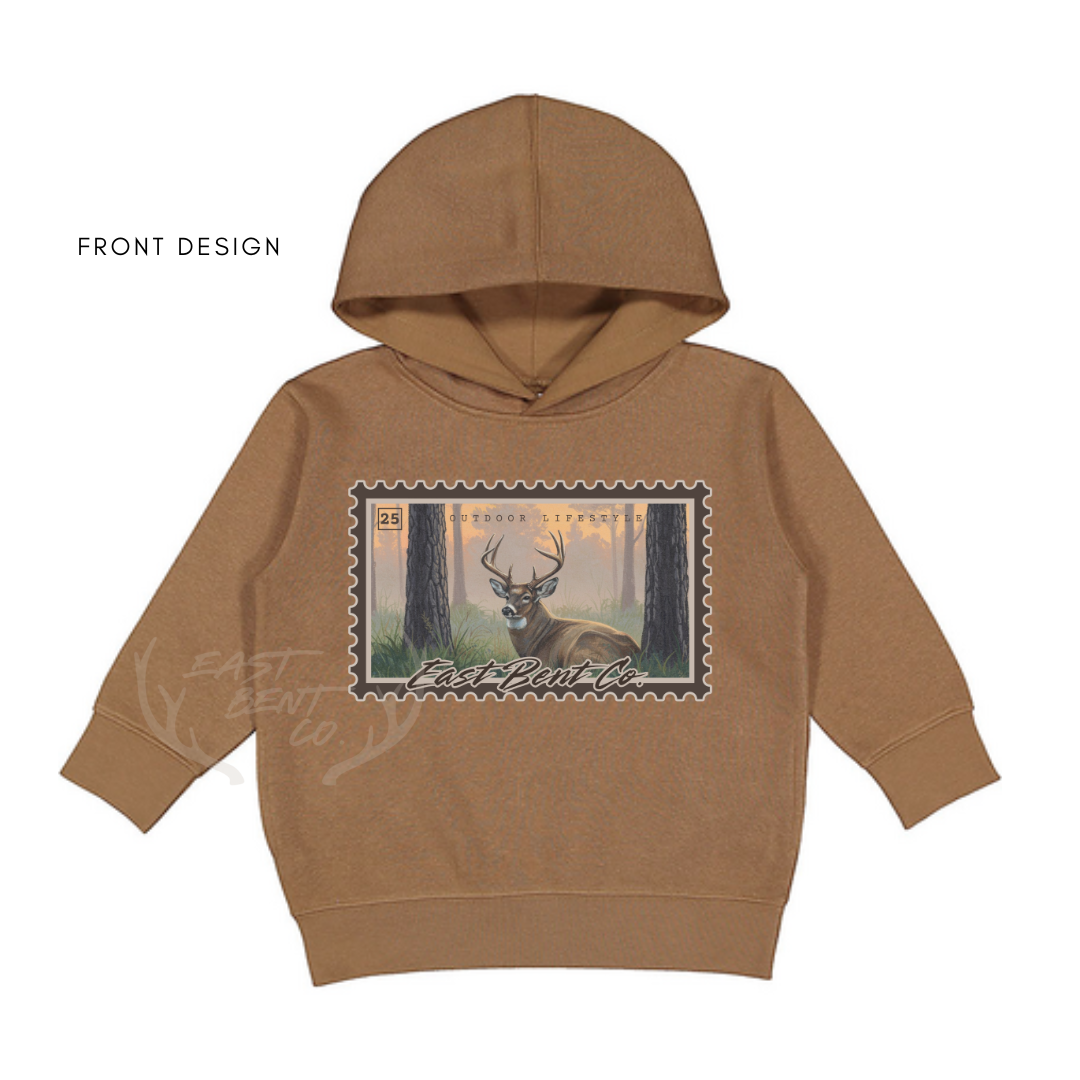 East Bent Co. Deer Stamp Kids Hoodie