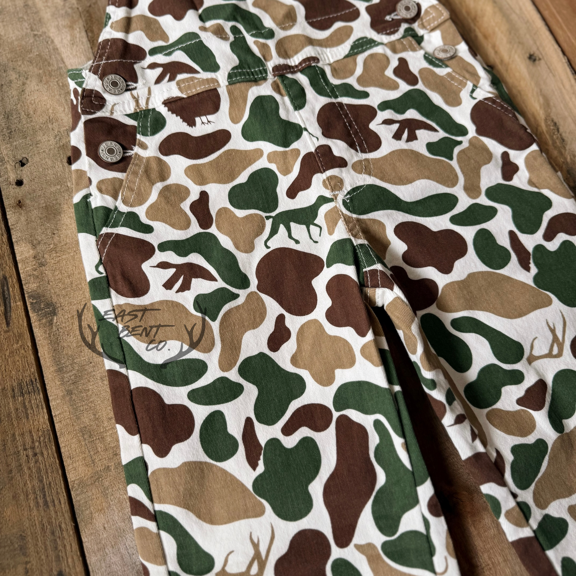 Hayes Camo Kids Overalls