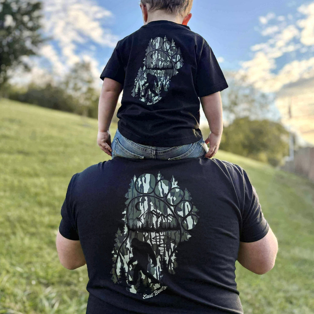 Camo Bigfoot Adult Short Sleeve Shirt