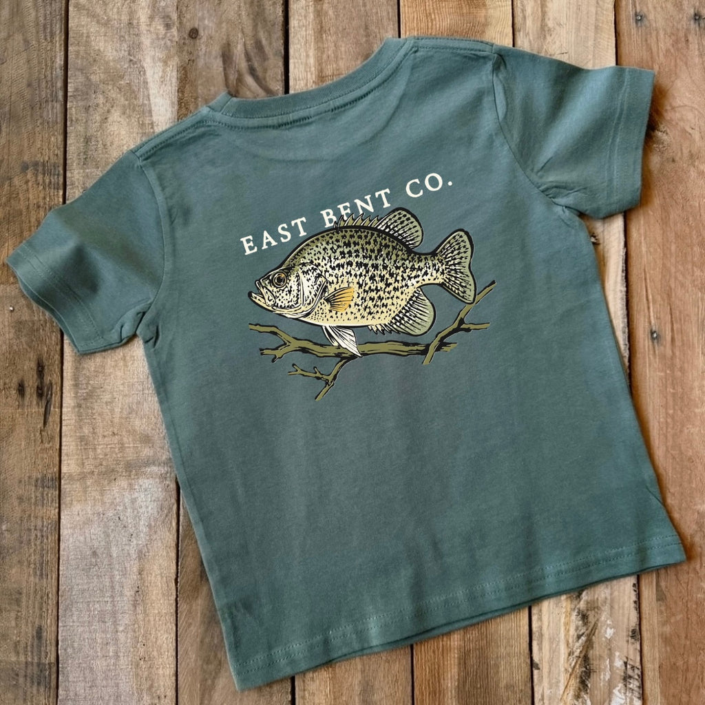 Crappie Fish Kids Short Sleeve Shirt