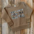 Mad Love For My Mama Kids Crewneck Sweatshirt (Front Design)