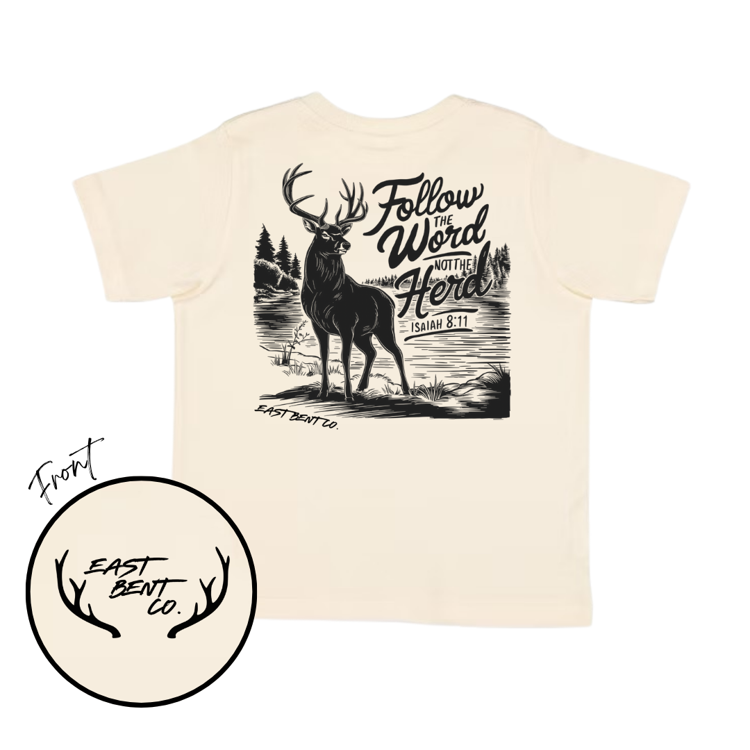 Follow the Word Not the Herd Kids Short Sleeve Shirt