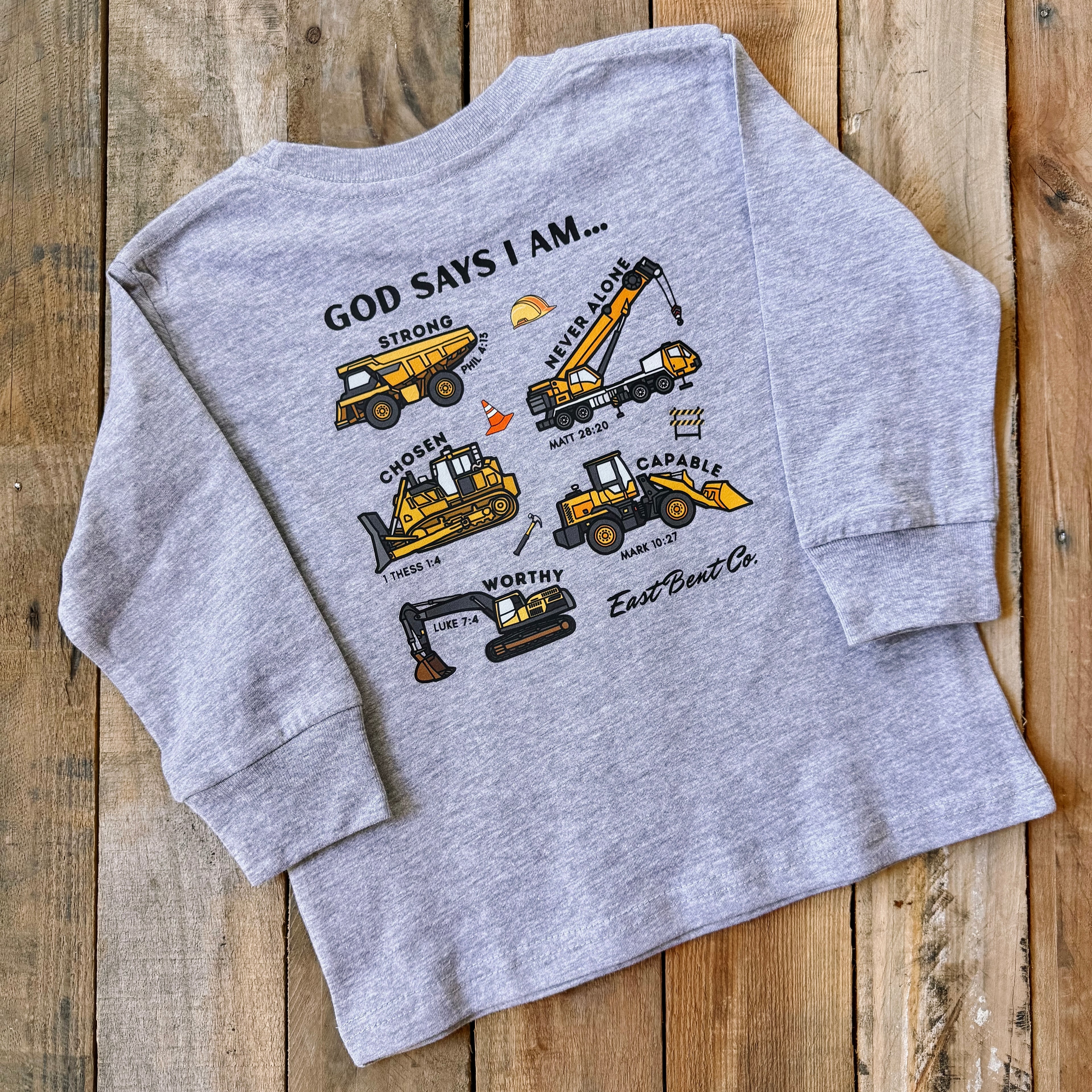 God Says I Am (Construction) Long Sleeve Shirt