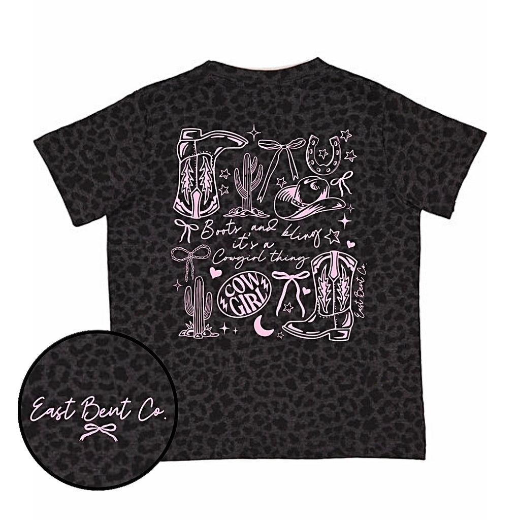 Boots & Bling It’s A Cowgirl Thing Girls Short Sleeve Shirt