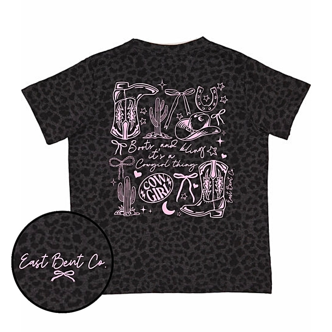 Boots & Bling It’s A Cowgirl Thing Girls Short Sleeve Shirt