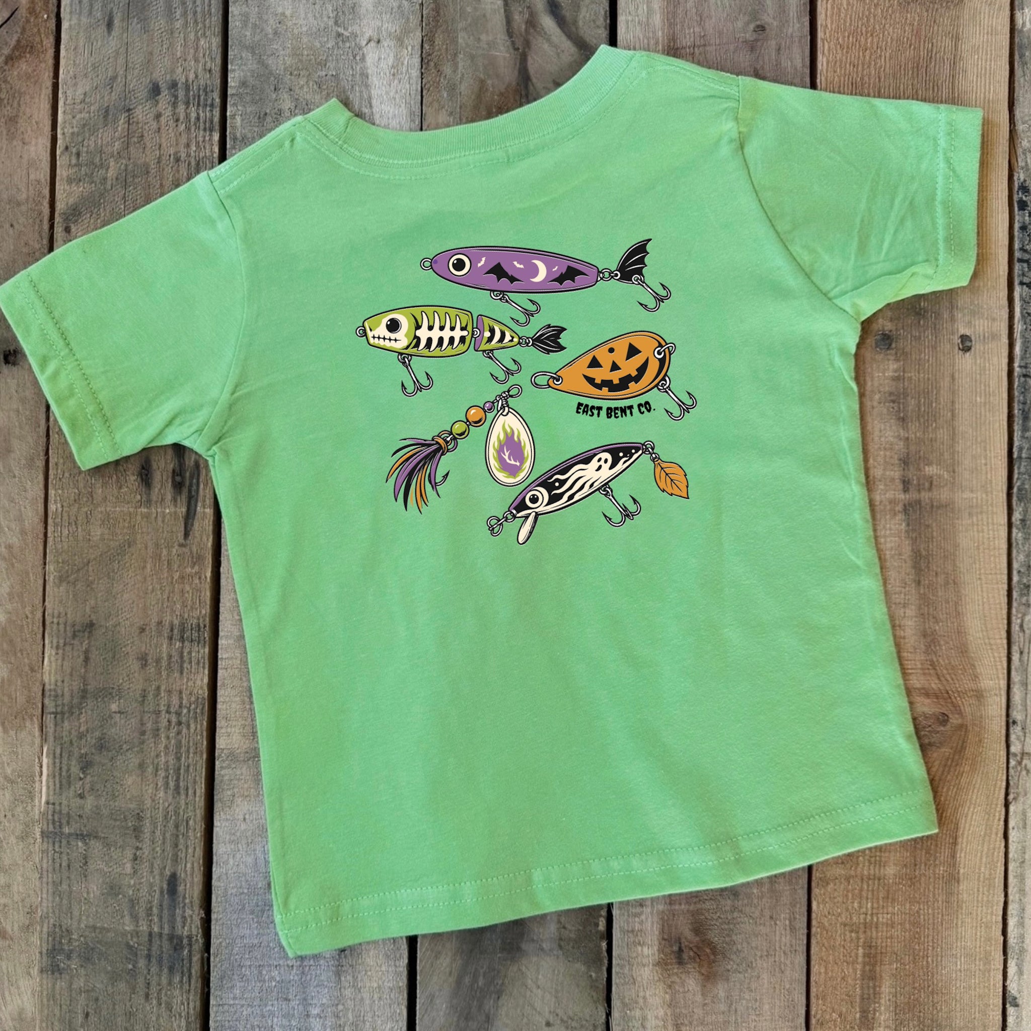 Spooky Season Fishing Lures Short Sleeve Shirt