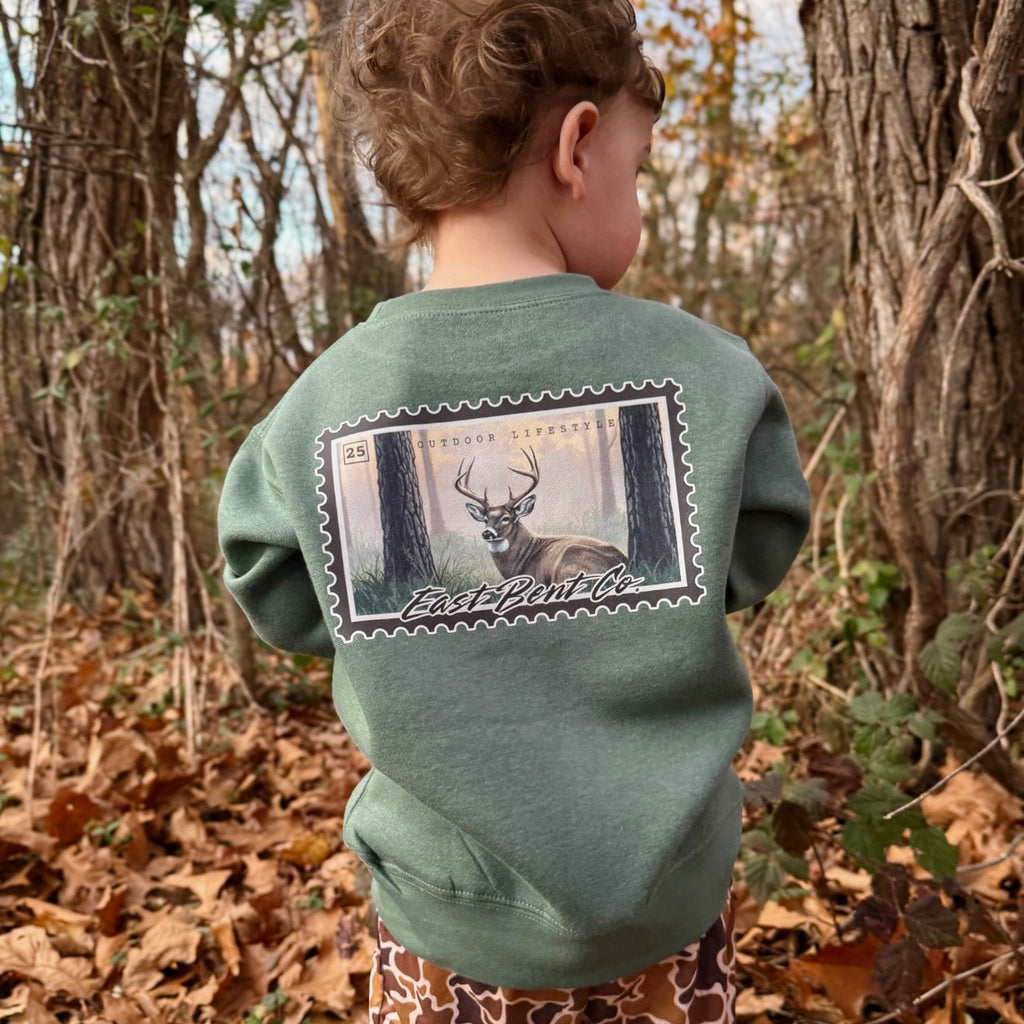 East Bent Co. Deer Stamp Crewneck Sweatshirt
