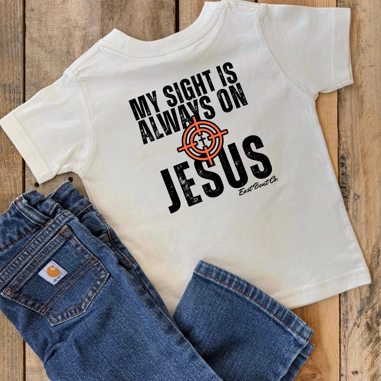 My Sight Is Always On Jesus Short Sleeve Shirt
