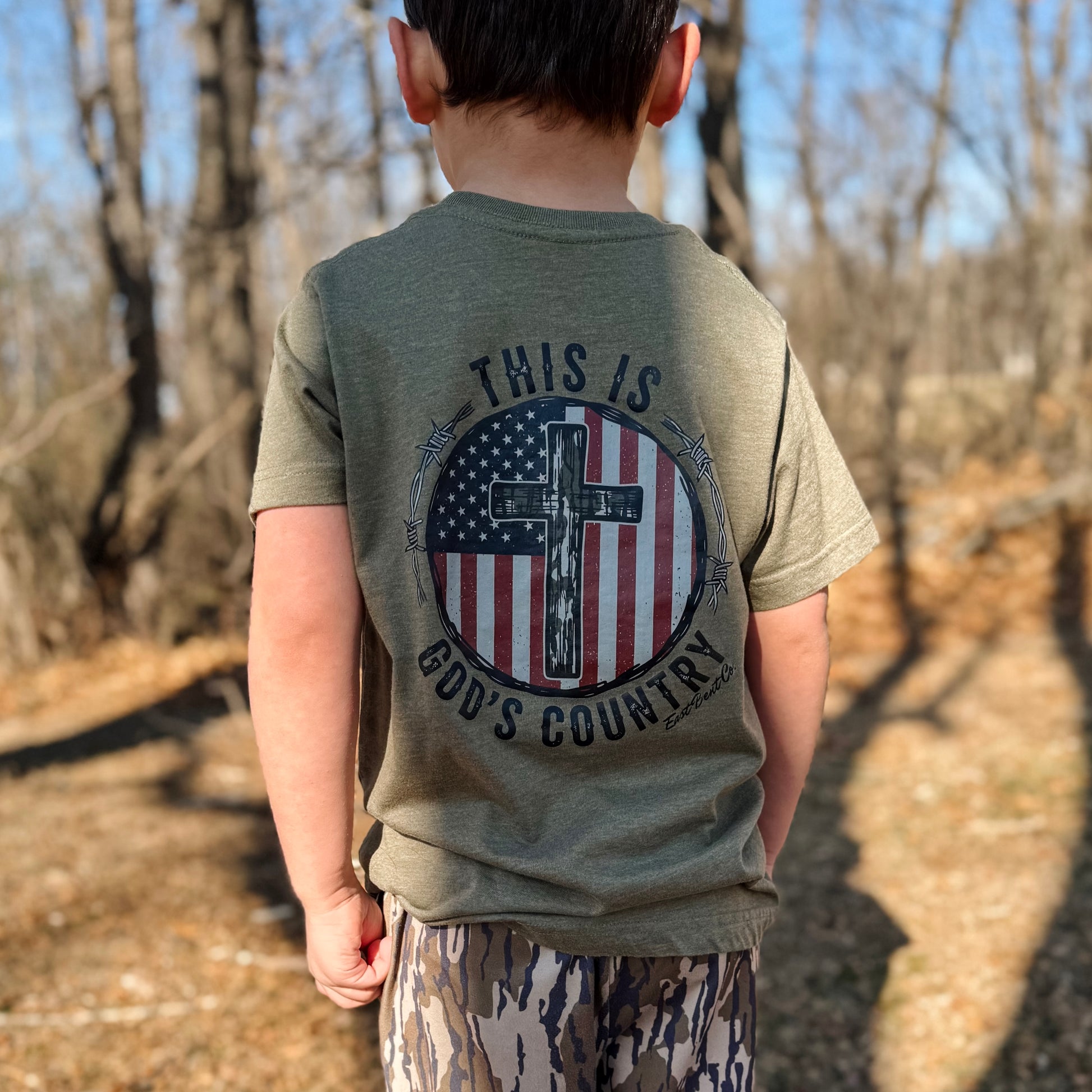 This Is God’s Country Kids Short Sleeve Shirt