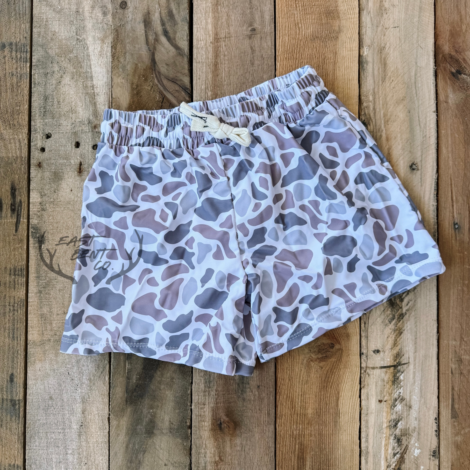 Glacier Camo Kids Swim Shorts