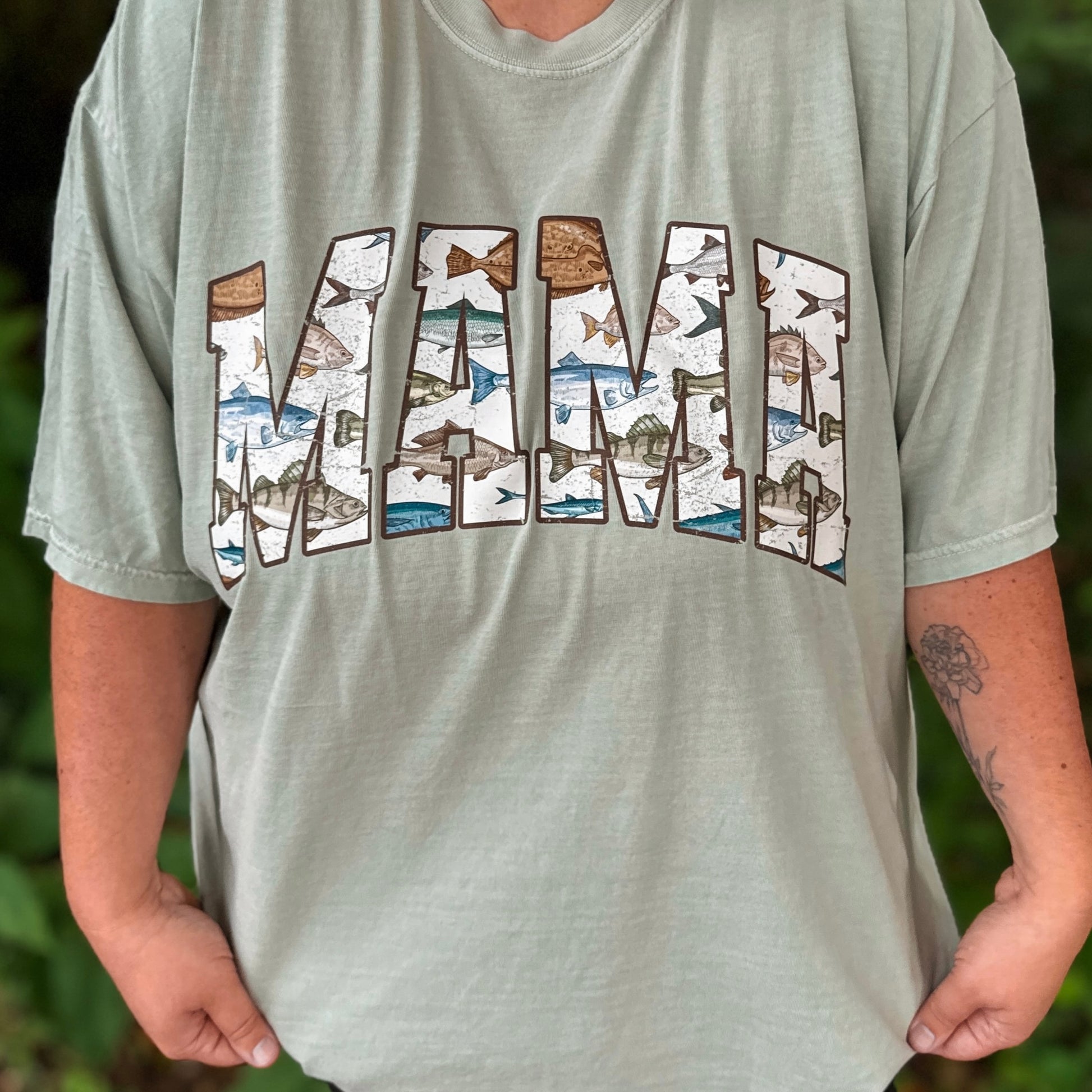 Mama Fish Adult Short Sleeve Shirt