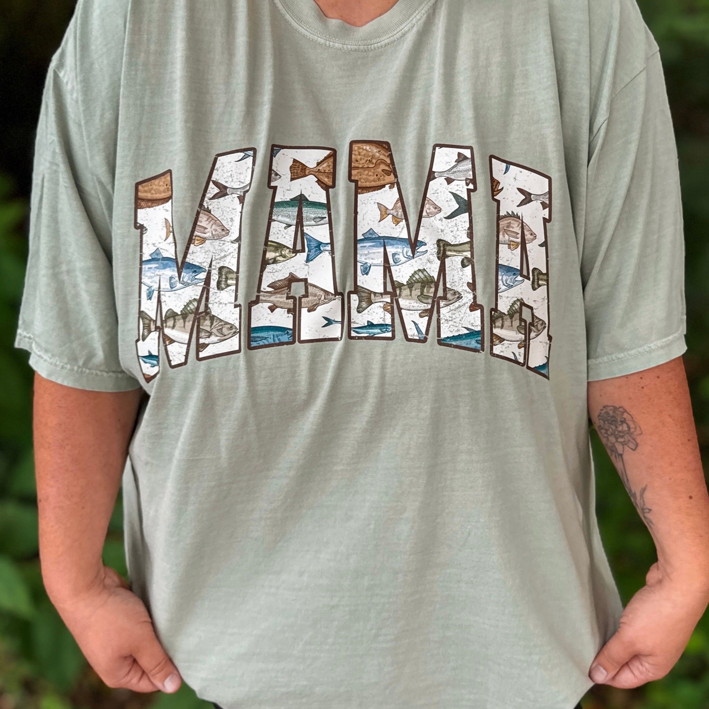 Mama Fish Adult Short Sleeve Shirt