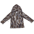 Fielder Camo Kids Long Sleeve Hooded Performance Shirt