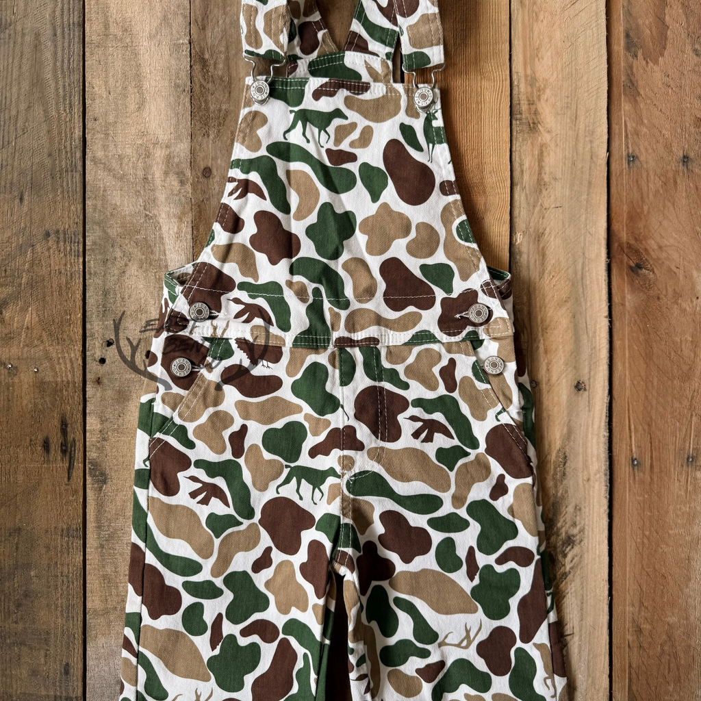 Hayes Camo Kids Overalls