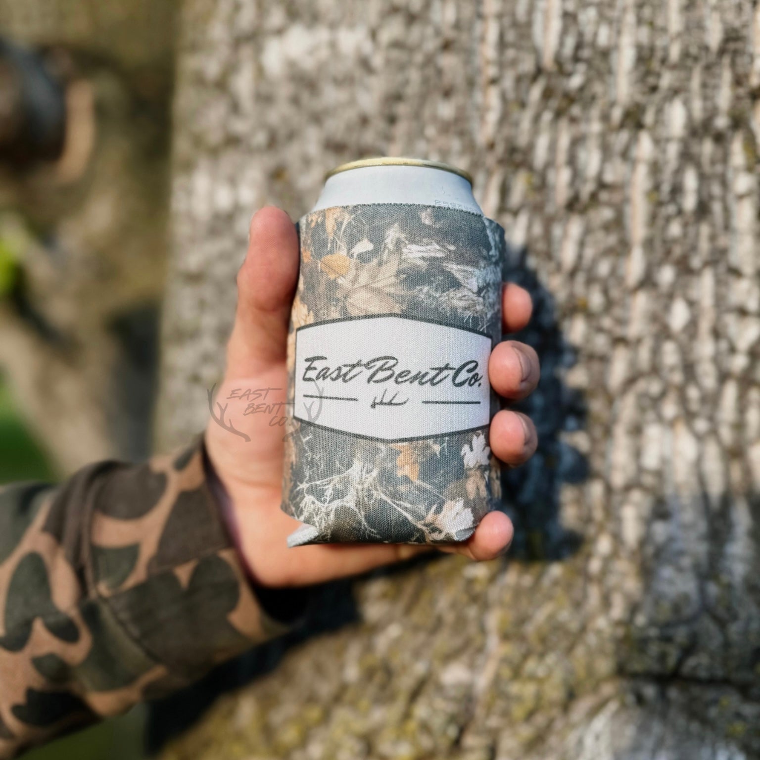 East Bent Co. Muted Leaf Camo Regular Can Cooler