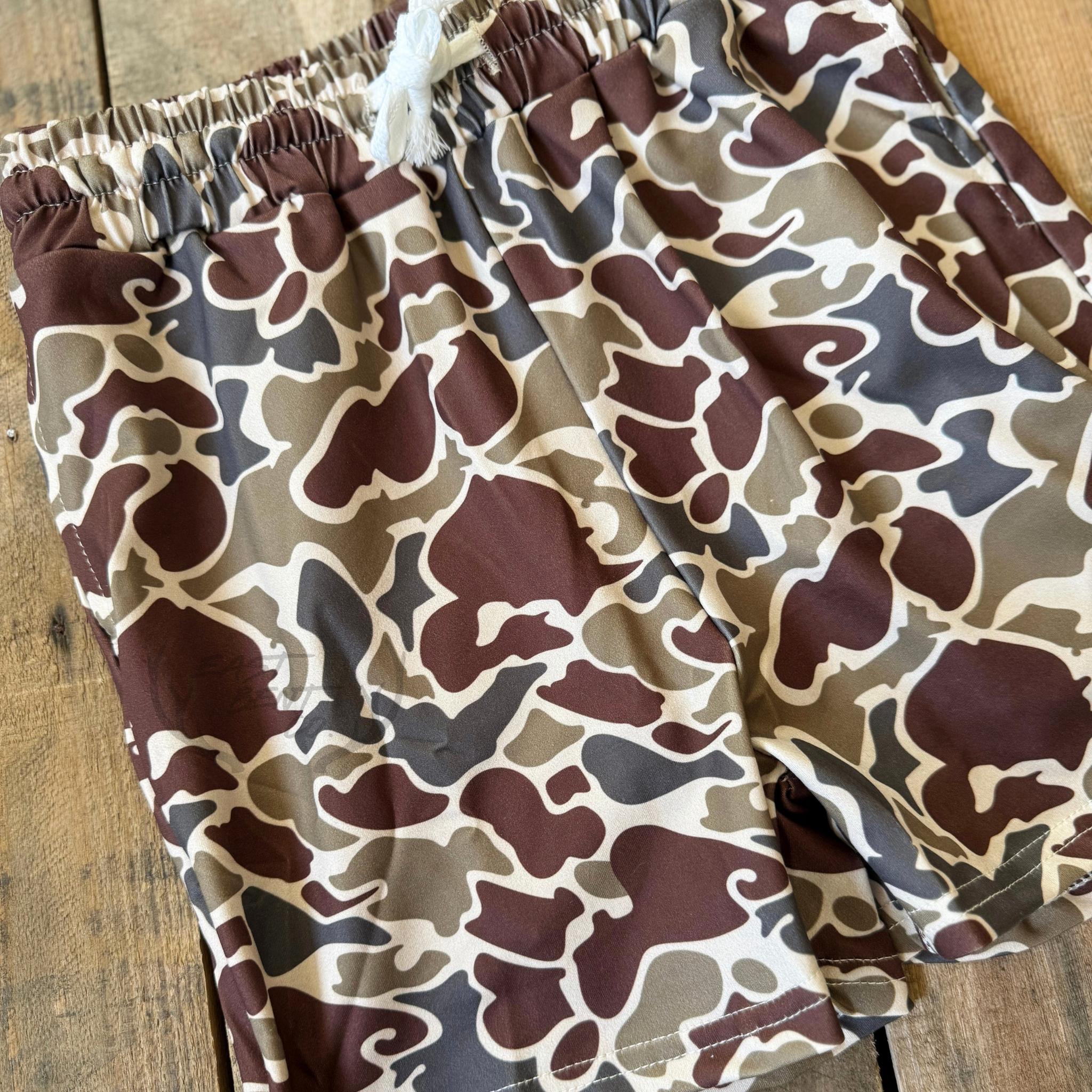 Cedar Camo Kids Chillax Shorts
