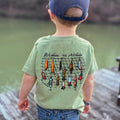Wishin’ I Was Fishin’ Kids Short Sleeve Shirt