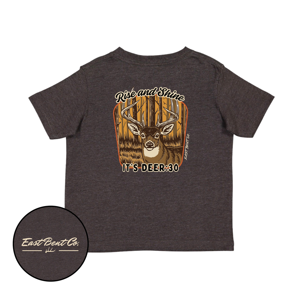 Rise And Shine It’s Deer:30 Kids Short Sleeve Shirt