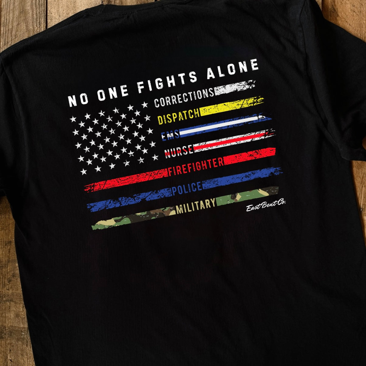 No One Fights Alone Adult Short Sleeve Shirt