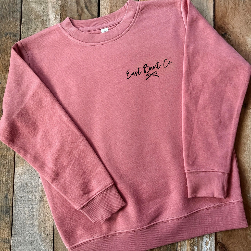 Support Your Local Farmers Girls Crewneck Sweatshirt