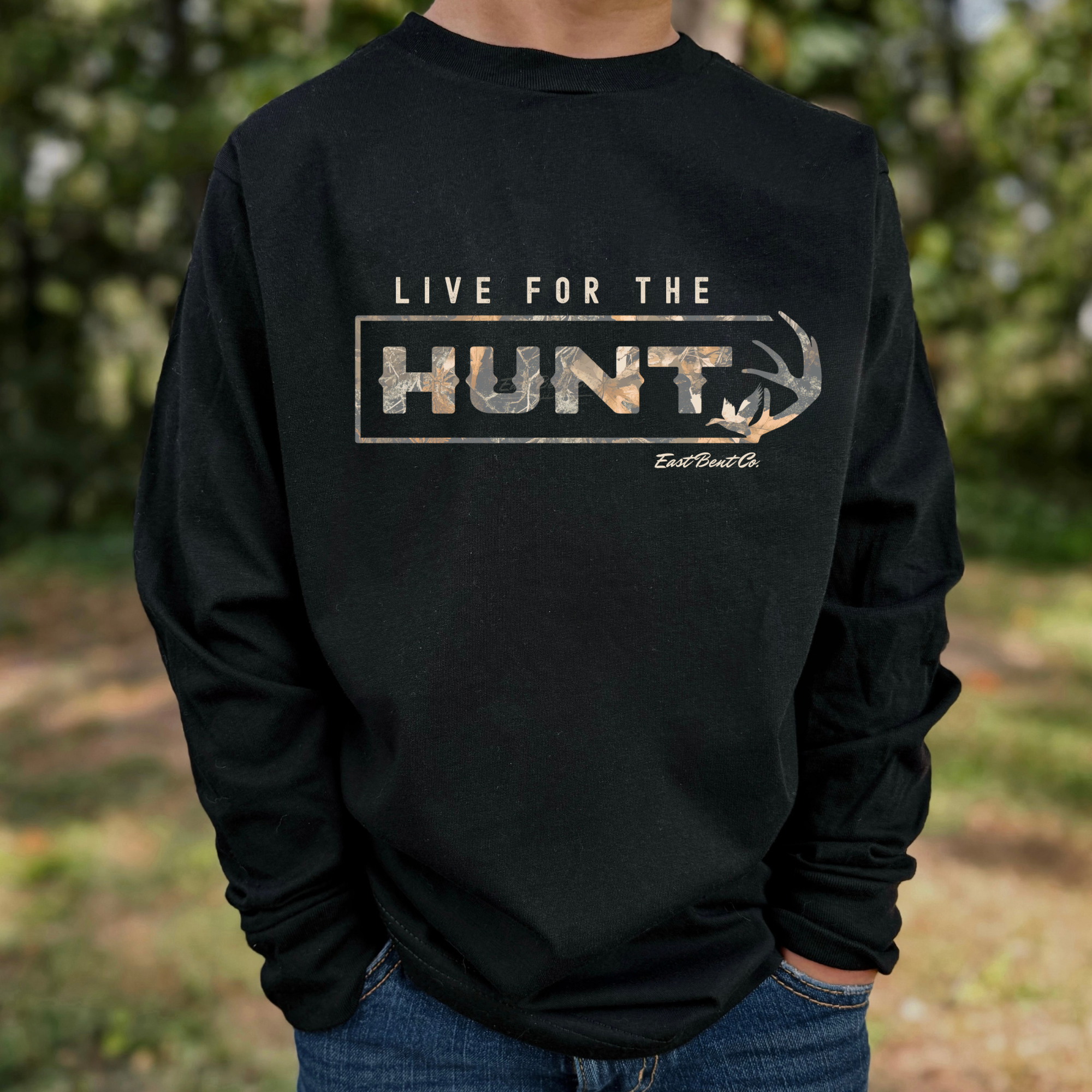 Live For The Hunt Kids Long Sleeve Shirt