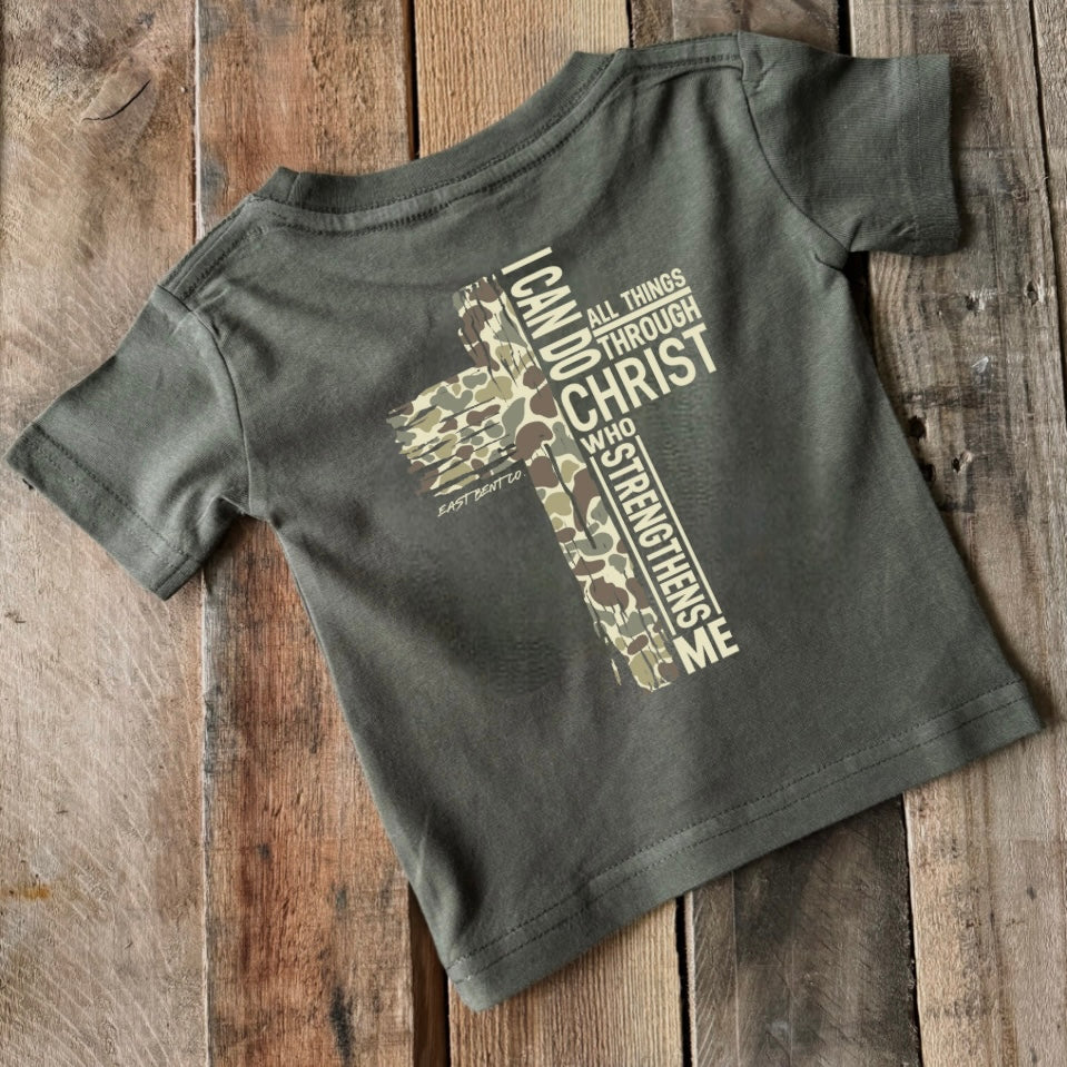 All Things Through Christ Kids Short Sleeve Shirt