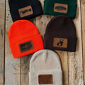 East Bent Co. Toddler Leatherette Patch Beanies