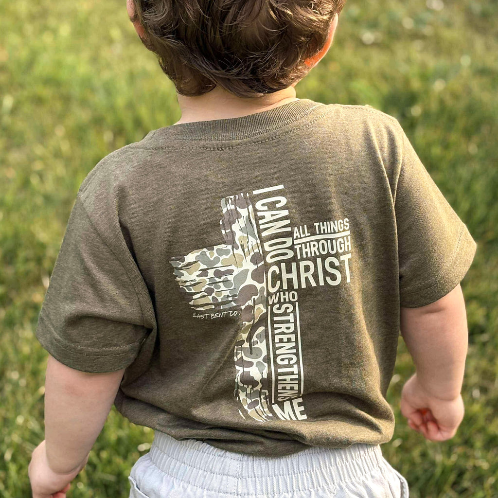 All Things Through Christ Kids Short Sleeve Shirt