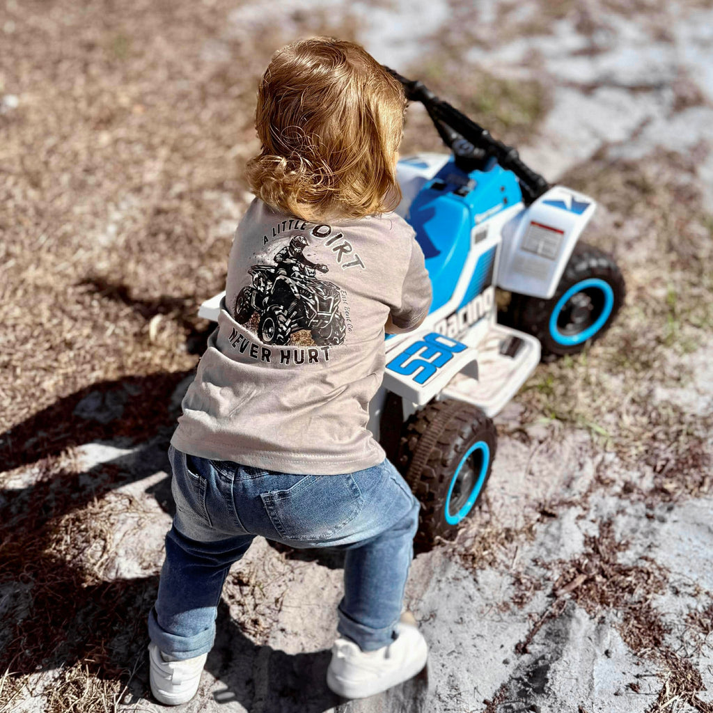 A Little Dirt Never Hurt Camo ATV Short Sleeve Shirt