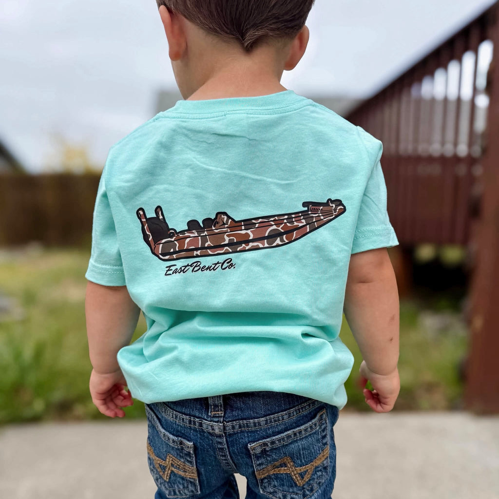 Camo Bass Boat Short Sleeve Shirt