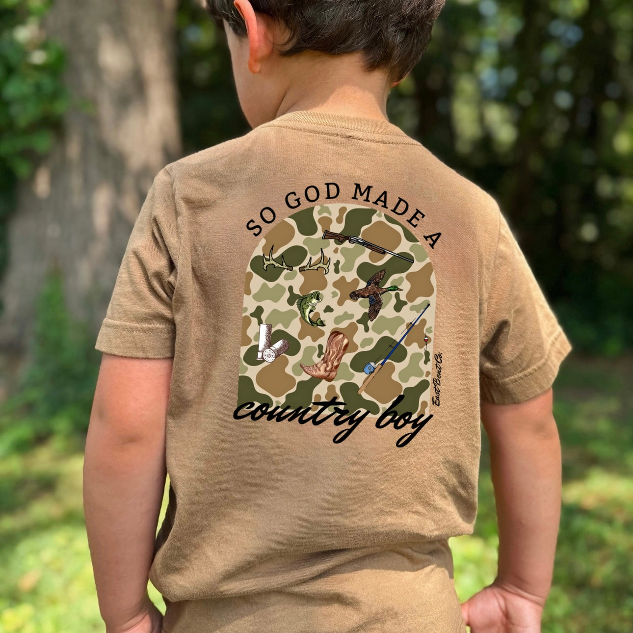 So God Made A Country Boy Short Sleeve Shirt