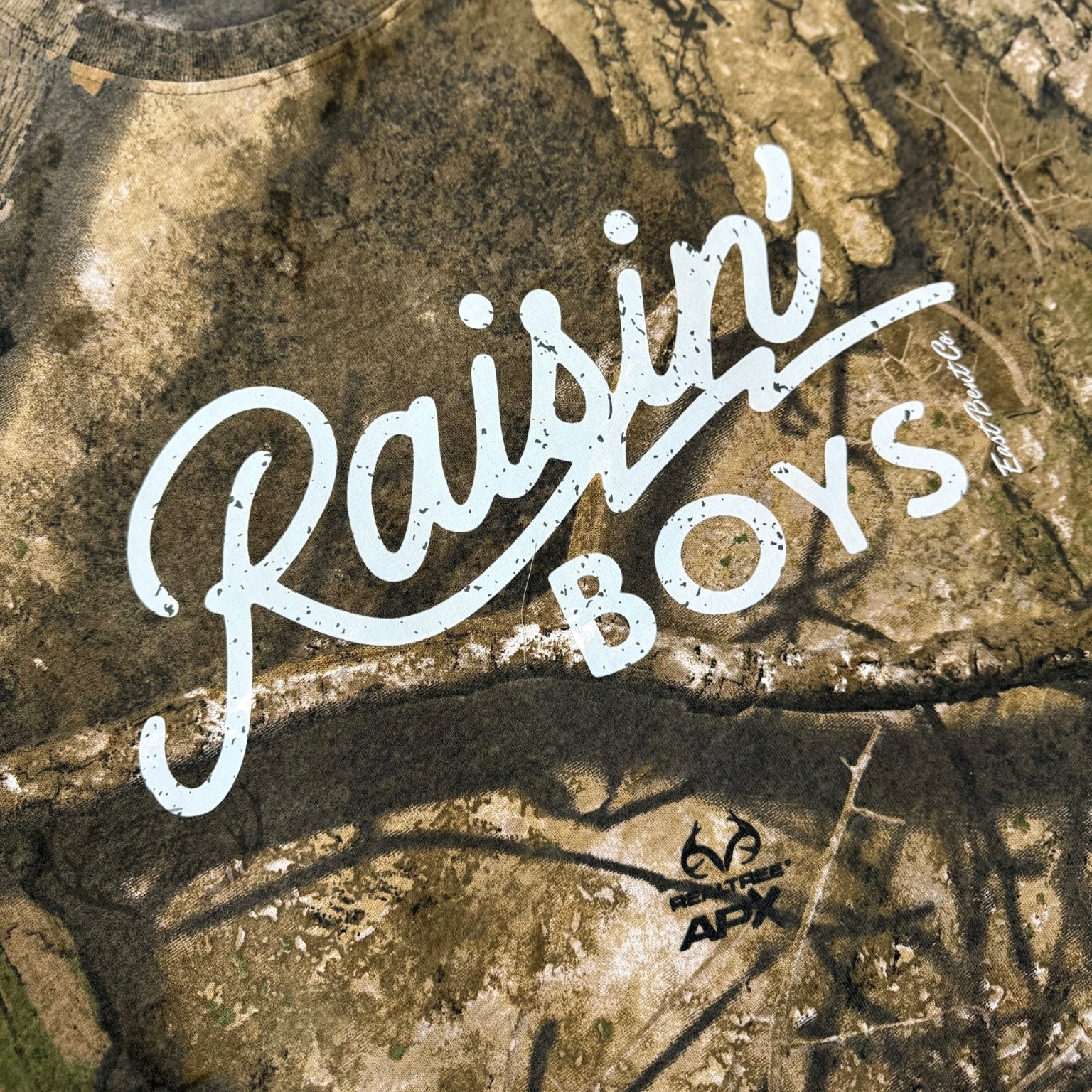 Raisin’ Boys Camo Adult Short Sleeve Shirt