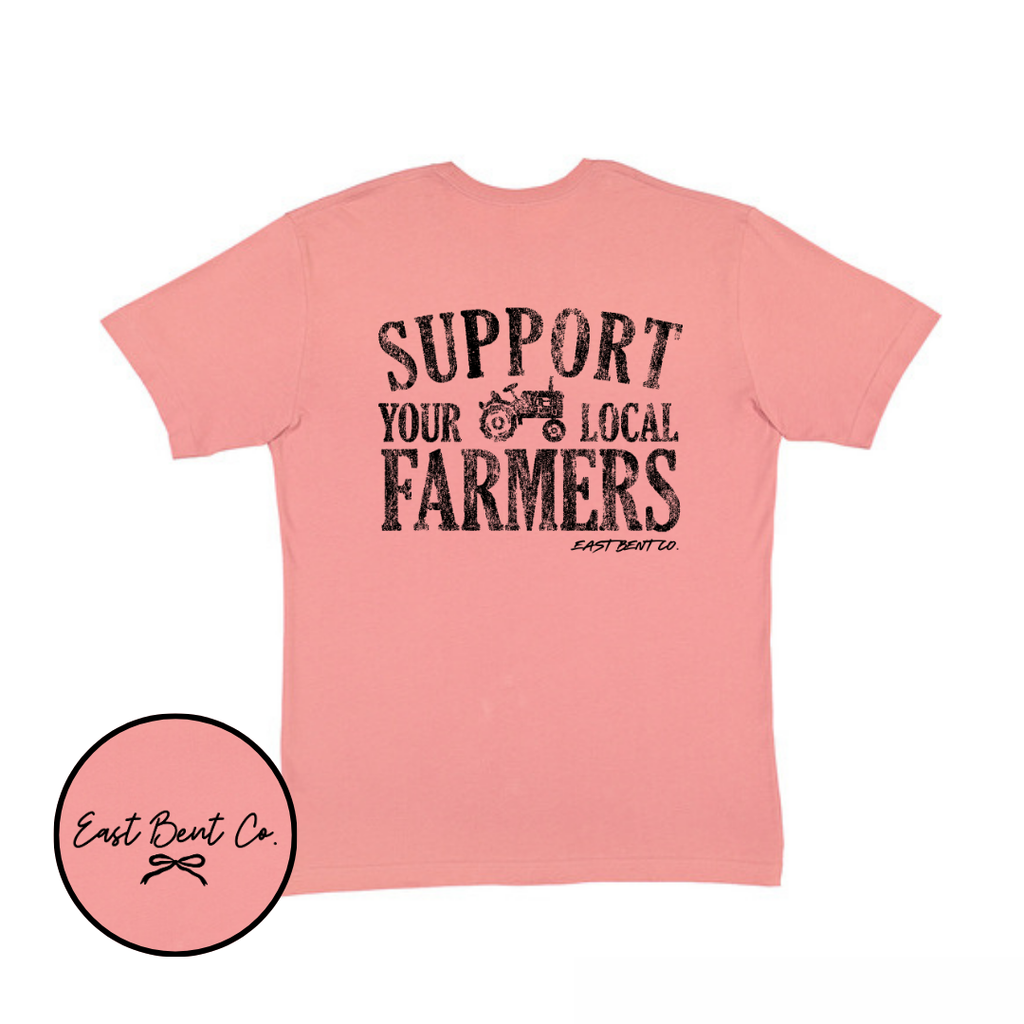 Support Your Local Farmers Girls Short Sleeve Shirt