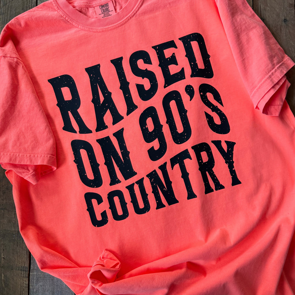 Raised on 90’s Country Adult Short Sleeve Shirt